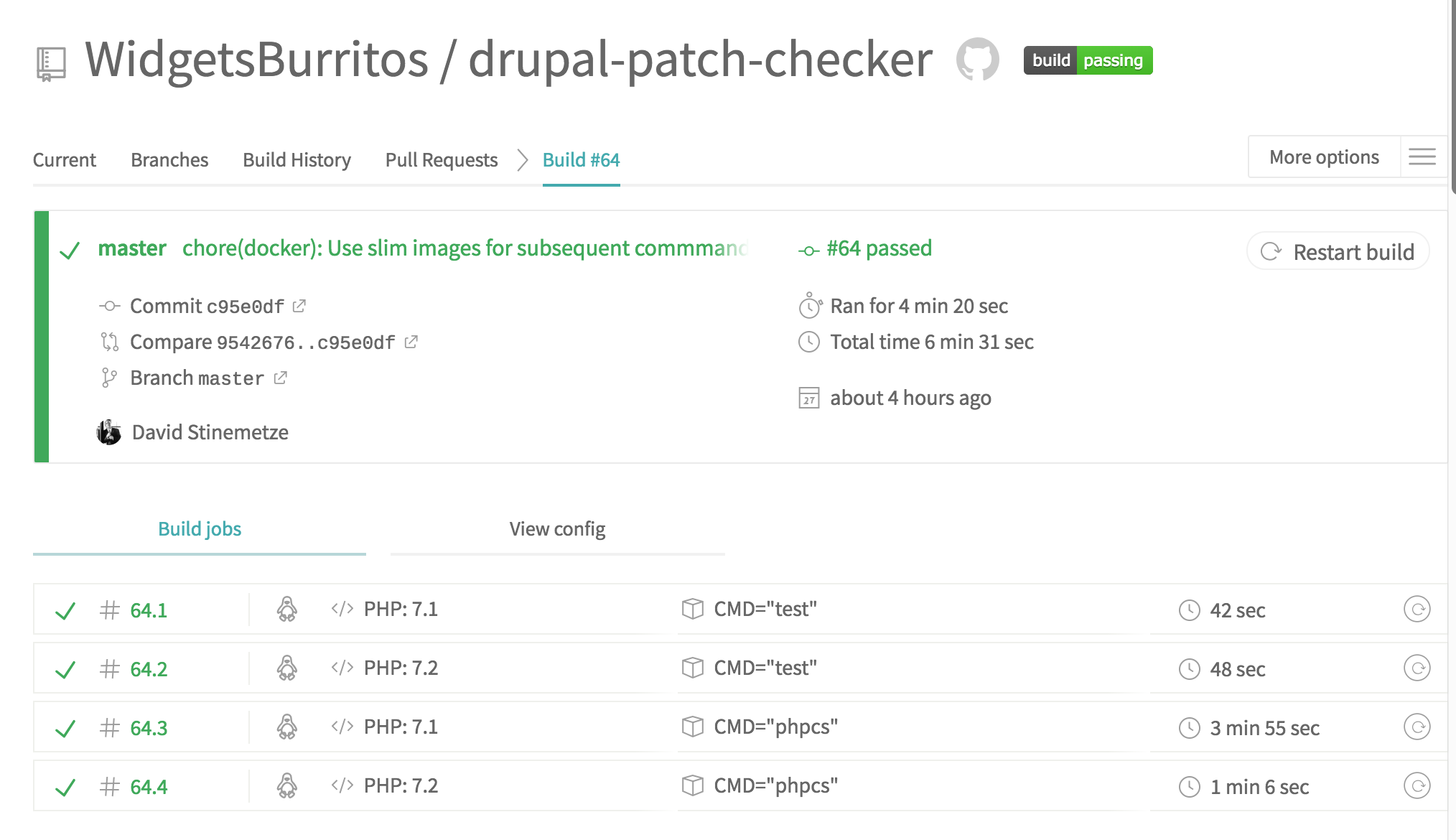 TravisCI - drupal-patch-checker